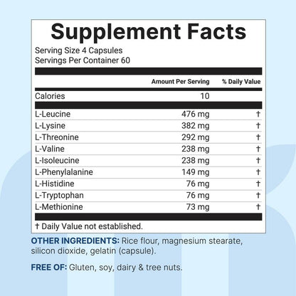 EAA 2000mg, 240 Capsules